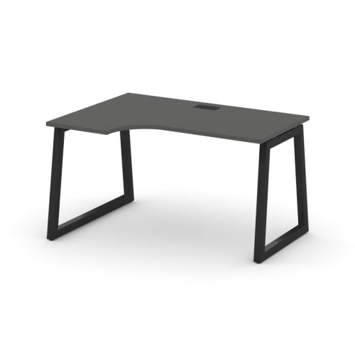 Style Project Стол рабочий эргоном. SN-5T1.SPA-012(L) Акация Лорка/Металл Антрацит/Заглушка Пластик фото 7