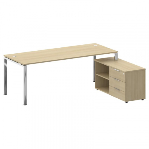 Стол руководителя с тумбой Metal System Direct БГ.СРТ-6.8 (R) фото 4