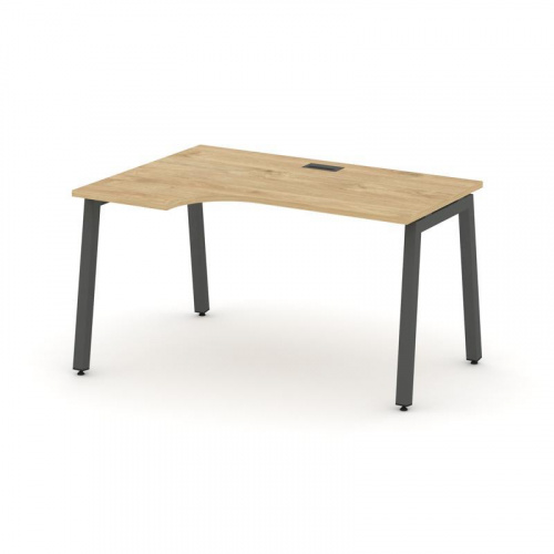 Style Project Стол рабочий эргоном. SN-5A.SPA-021(L) Дуб Табак/Металл Белый 1380*800/980*750 фото 27