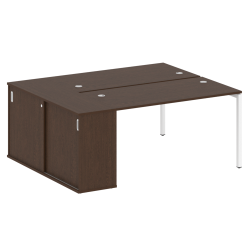 Бенч-система с шкафом-купе на П-обр. м/к Metal System Quattro 40БП.РС-СШК-1.3 фото 5